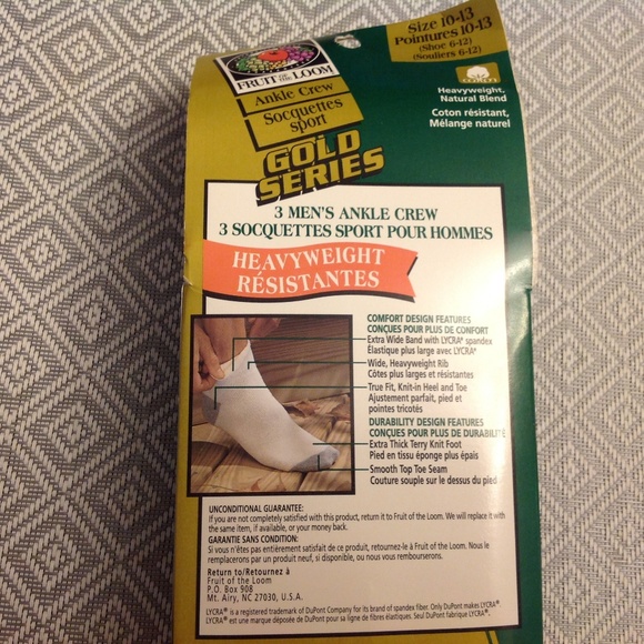 NWT Vintage 97 NWT Cotton Ankle Socks. MEN'S - Picture 4 of 4